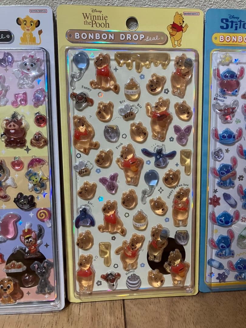 ボンボンドロップシール　ディズニー　クラシック　プリンセス　6種類