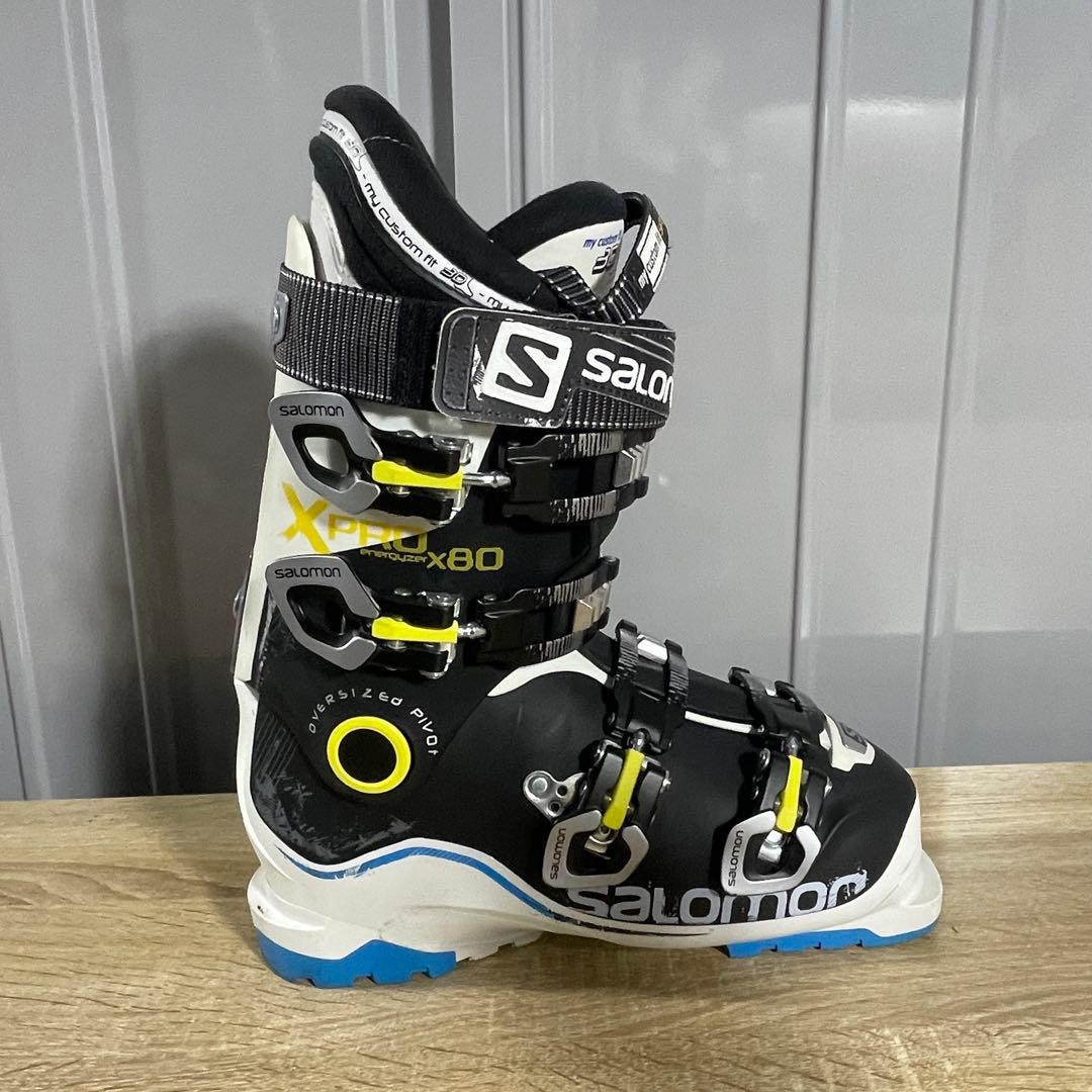 【美品】SALOMON25/25.5cm フレックス80 スキーブーツ