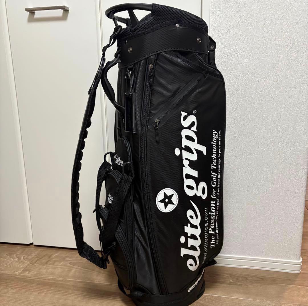 新品未使用品 elite grips ゴルフ 限定 スタンド式キャディバッグ 黒