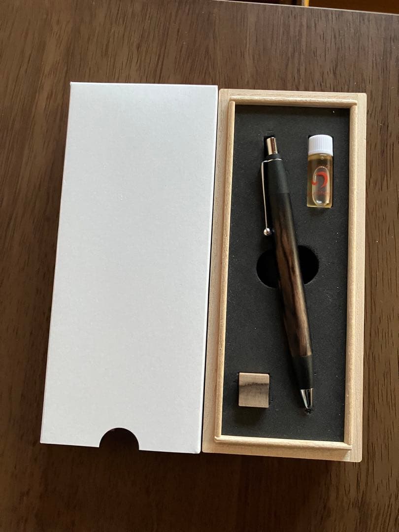 野原工芸　特上黒柿　スタンダードボールペン　おまけ付き