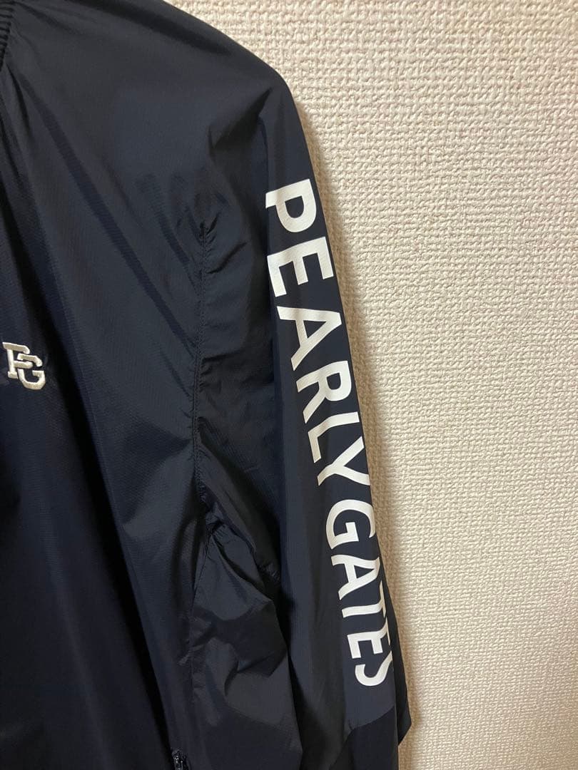 【極美品】パーリーゲイツ　ネイビー　ナイロンジップアップブルゾン　サイズ5