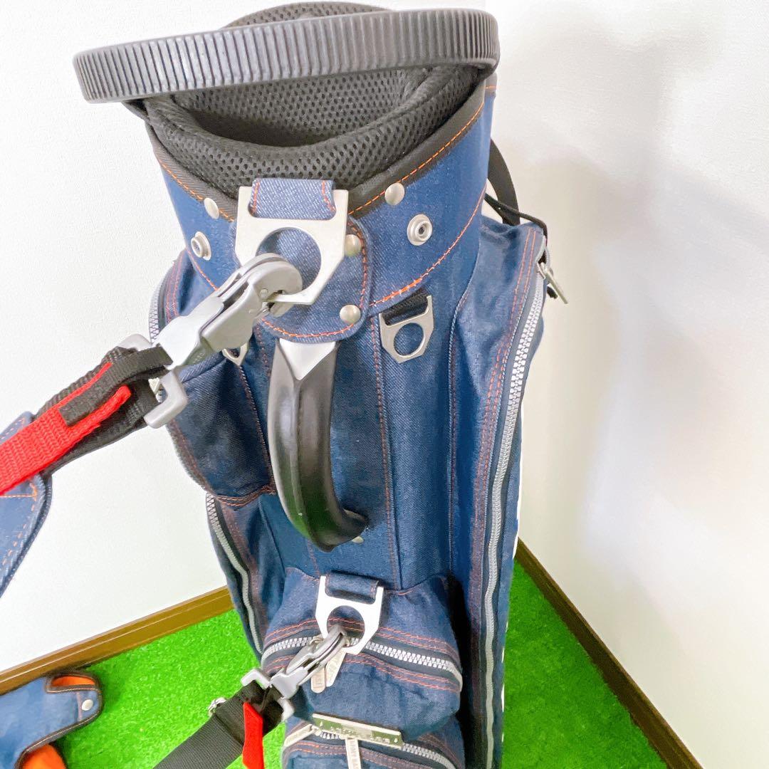 美品　アーミーベースコレクション　デニム　スタンドキャディバック　アイアンカバー