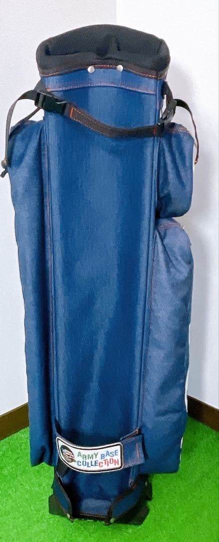 美品　アーミーベースコレクション　デニム　スタンドキャディバック　アイアンカバー