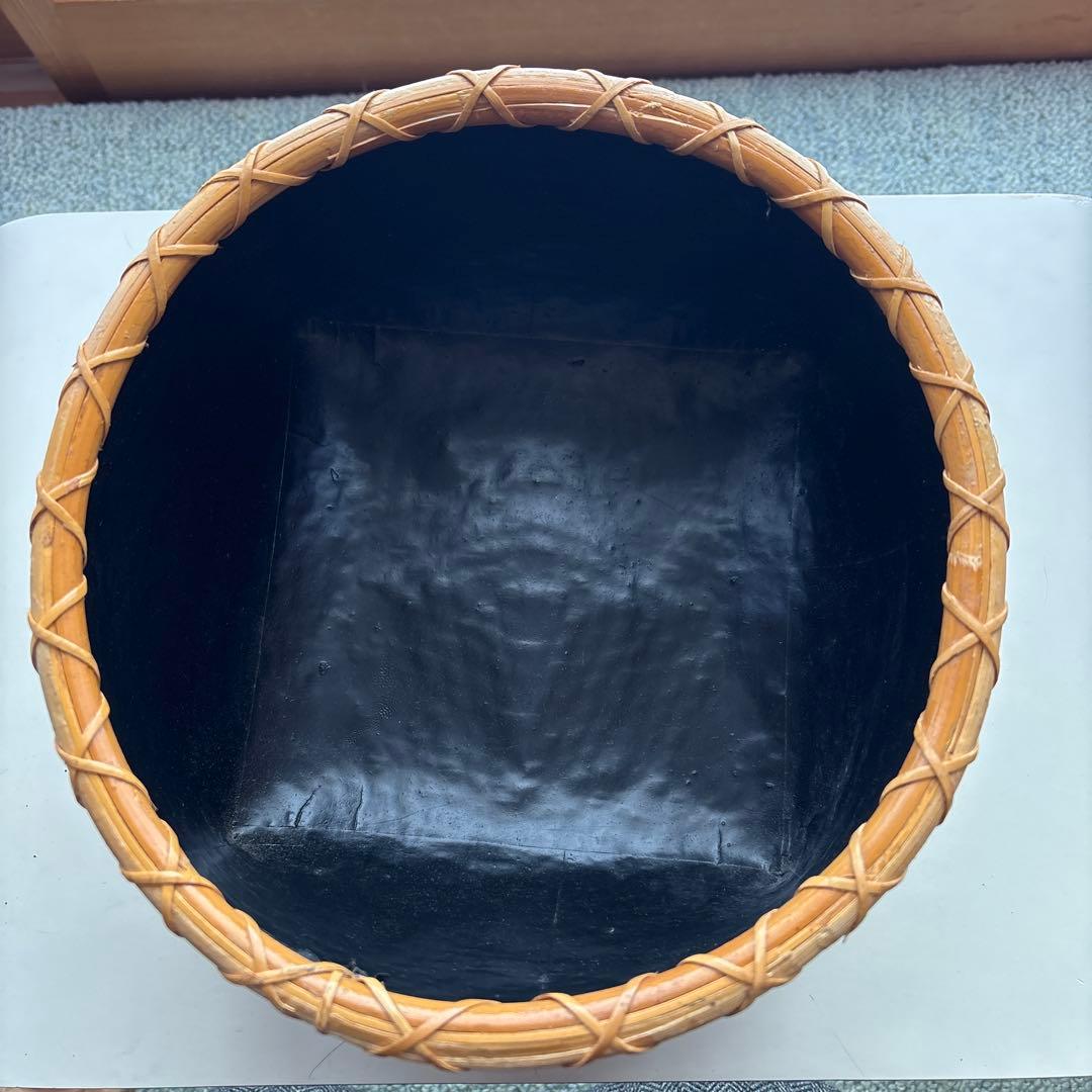 油竹炭斗　風炉用　キメウ　江運　茶道具 中型6号