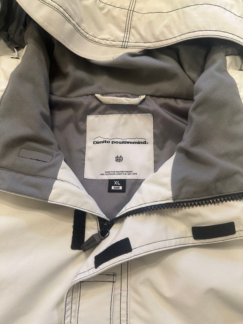 Dimito ディミト　アノラックジャケット ホワイト スノボウェア
