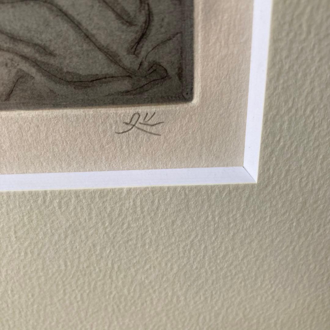 加山又造 銅版画 よこになる裸婦 74/95 エッチング