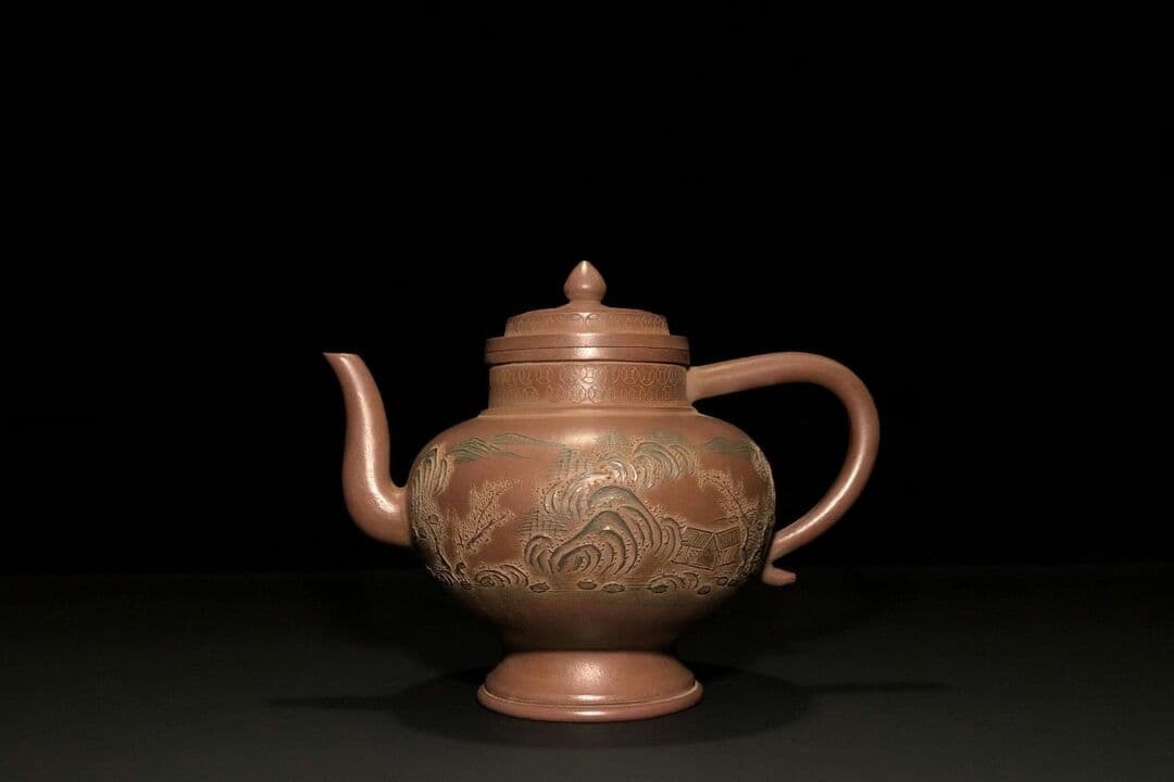 鉄画軒  清代 紫泥急須 梅之図  紫砂壷 茶壷 古玩 茶道具 煎茶道具