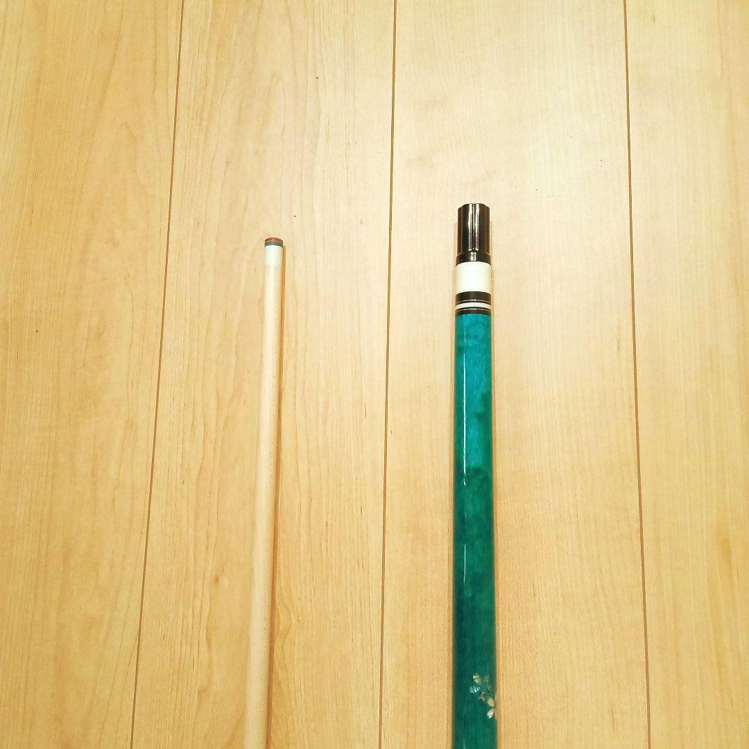 【最終価格】【新品未使用】プレイ用　 ビリヤードキュー　エメラルドグリーン