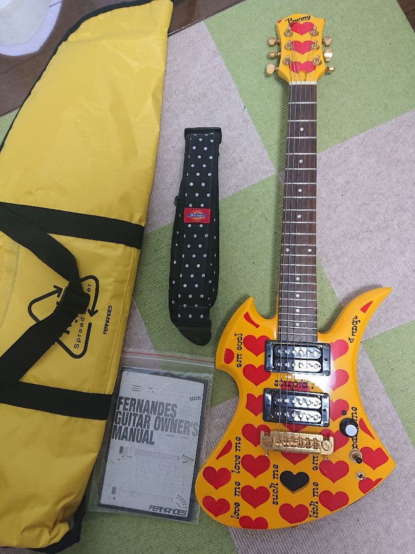 【マイキー】フェルナンデス hide イエローハート Jr. ミニ ギター