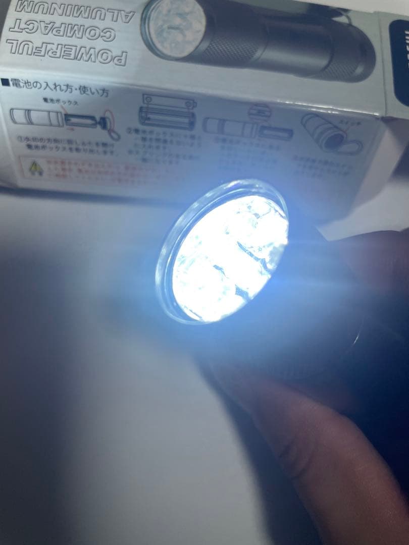 ９ LED ハンディライト　ブラック　350個セット　イベント用　ノベルティ