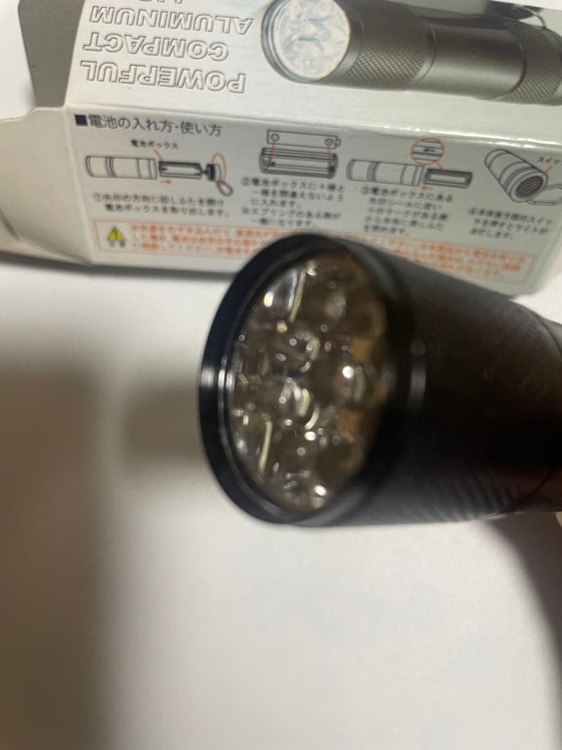 ９ LED ハンディライト　ブラック　350個セット　イベント用　ノベルティ