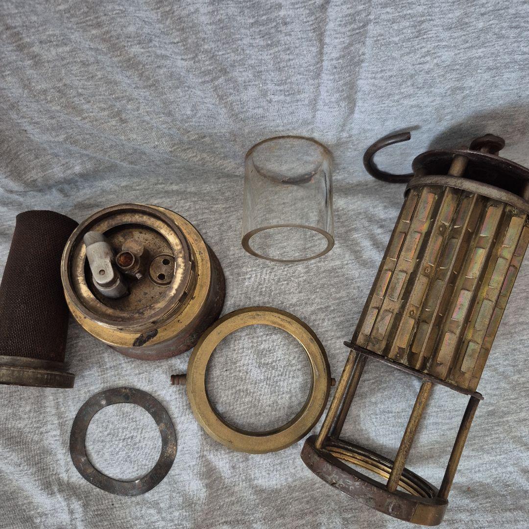 骨董 本多式標準型瓦斯検定燈 炭鉱ランプ ランタン アンティーク