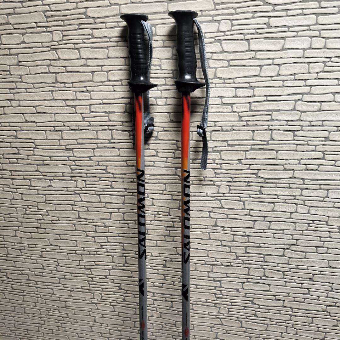 サロモン ジュニア スキーセット 130cm ポール付