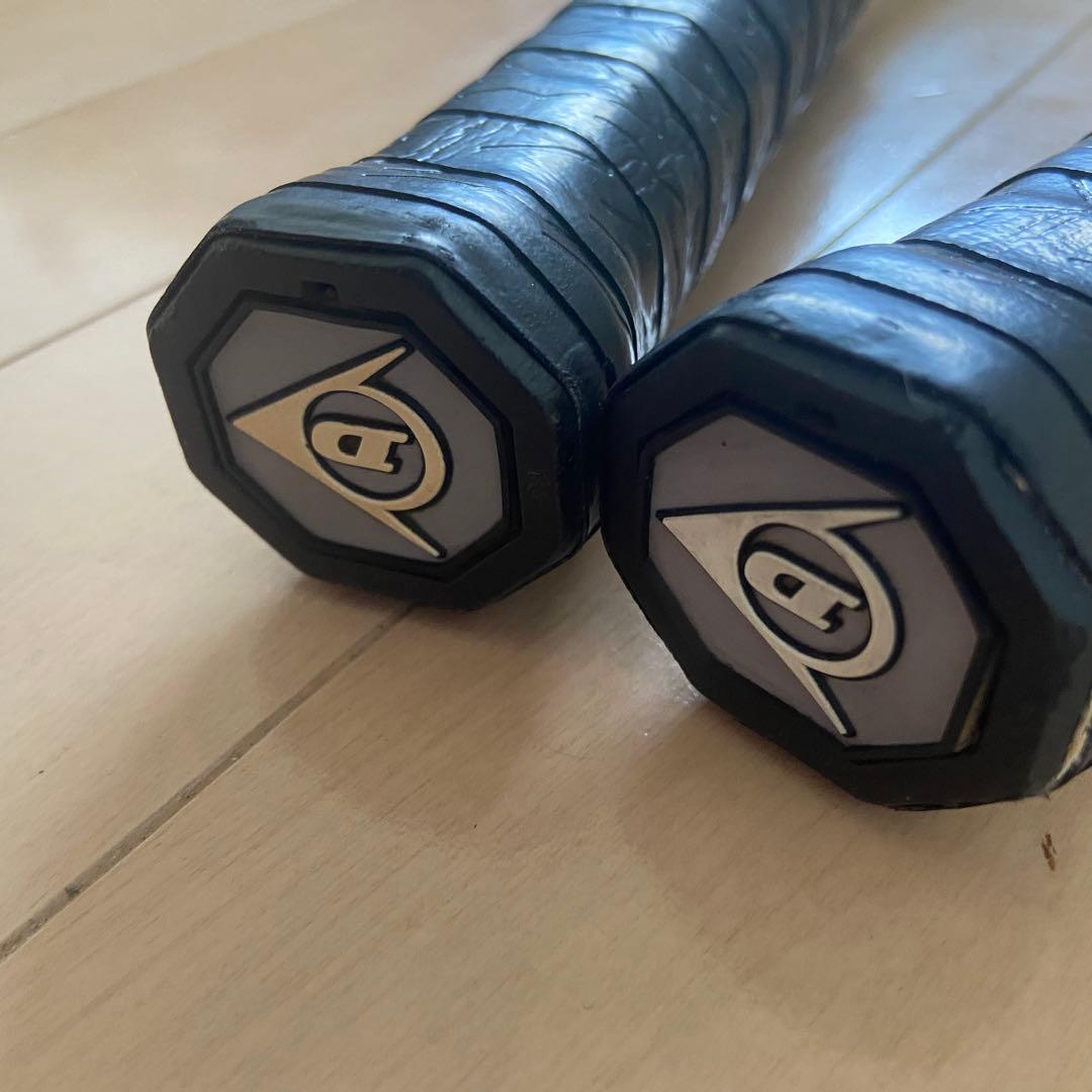 【安心メルカリ便】ラケット2本　ダンロップ　黄色　カバー付き