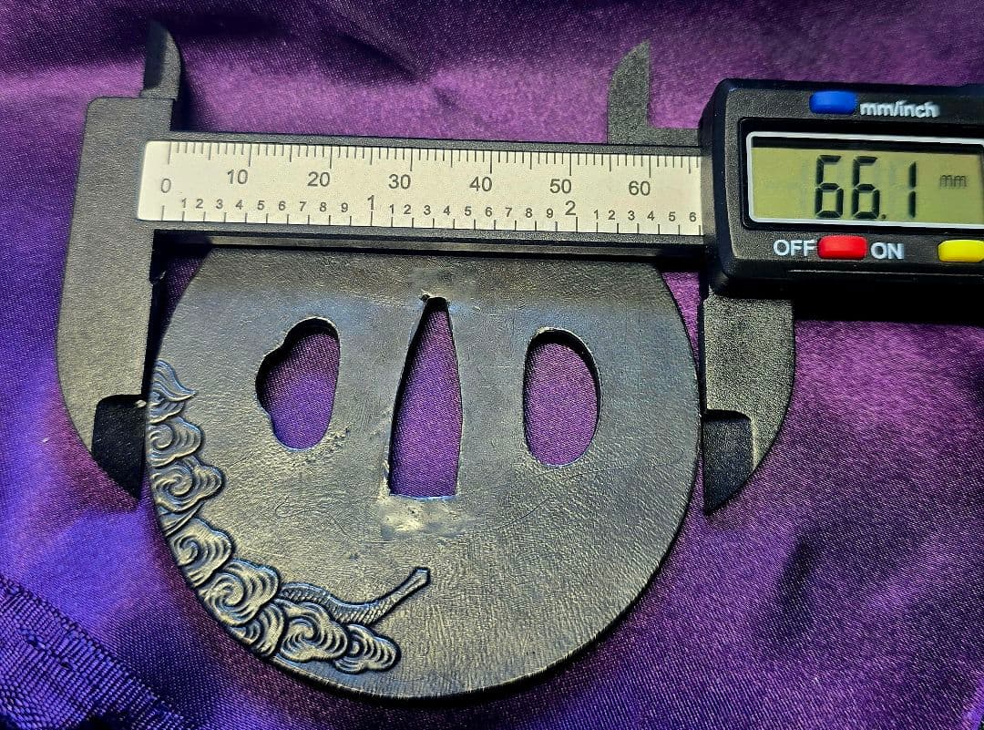 雲龍鍔　大刀用　刀装具