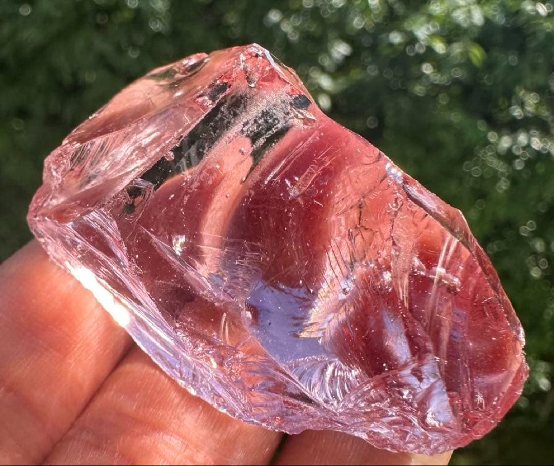 専用2点非常に希少シエラネバダ産アンダラクリスタル　ピンク　レムリア瞑想ヨガ