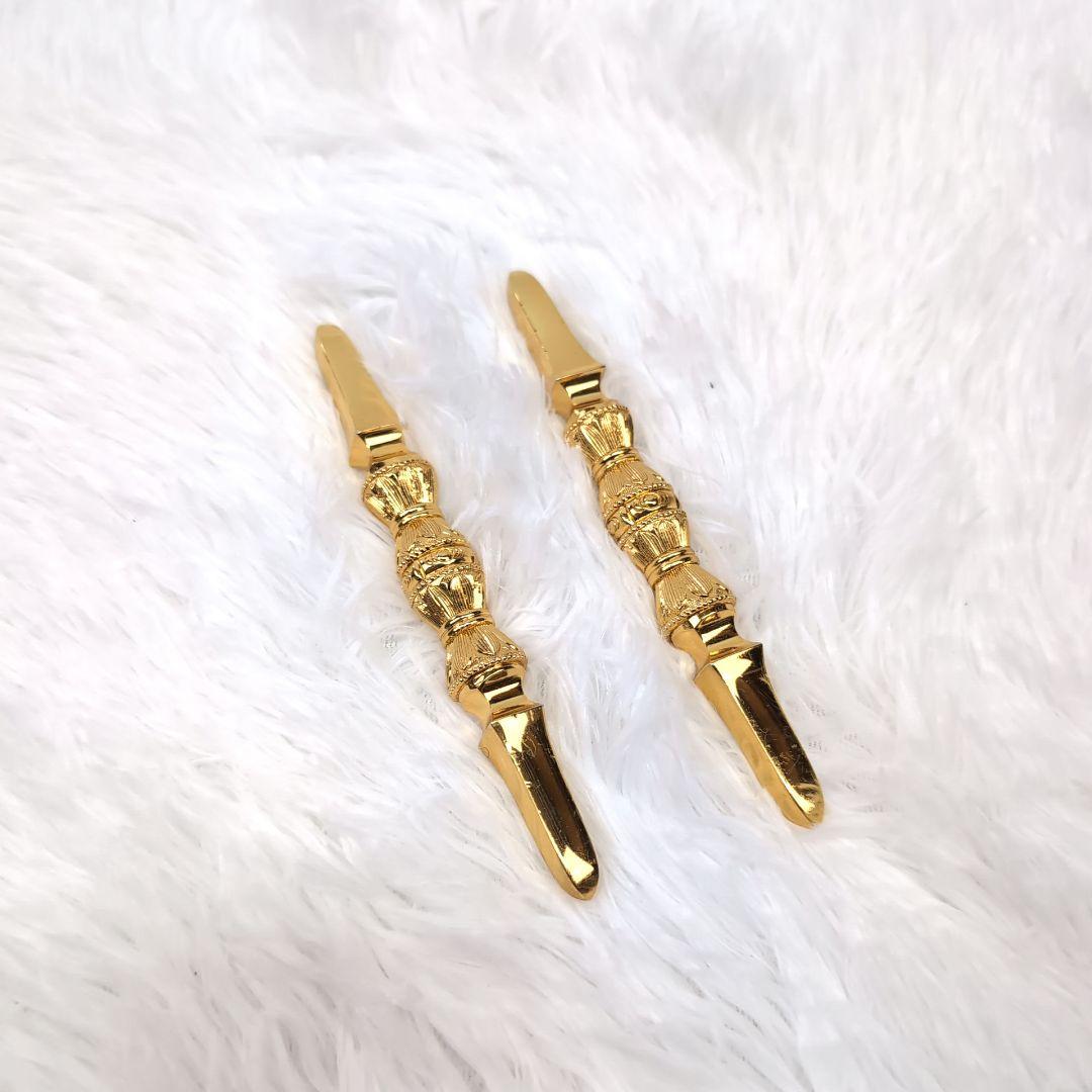 チベット仏教法器 真言宗 独鈷杵 金剛杵 真鍮 2つセット