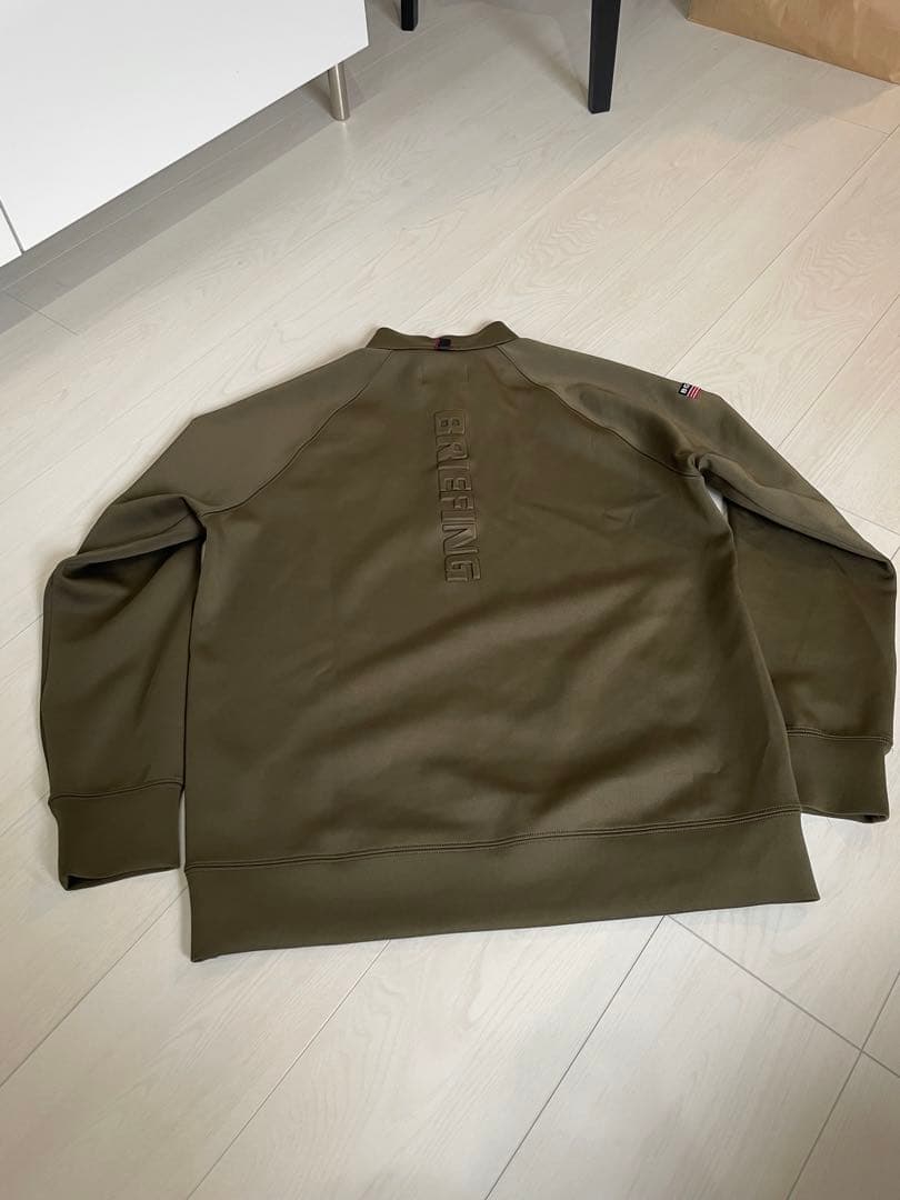 BRIEFING ブリーフィング 3Dロゴ ハーフジップ