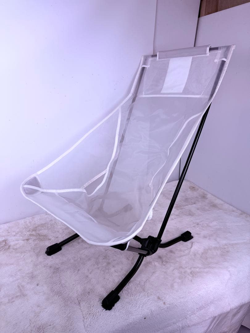 貴重品♪Helinox 生産終了 ビーチチェア ホワイトメッシュ 砂浜対応 軽量