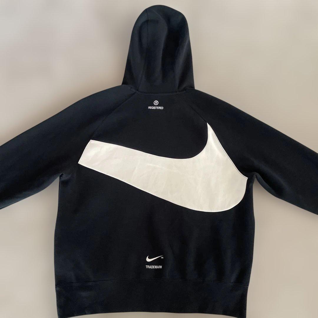 Nike ジャージ上下セット スウッシュ テック フリース　黒/白