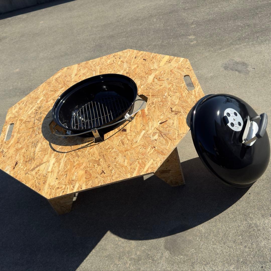 オクタゴンテーブル ※weberジャンボジョー 47cm専用　ヘキサテーブル