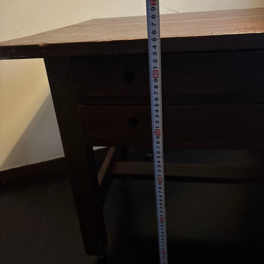 アンティーク　ディスプレイ台　作業台　キャスター付き　店舗什器