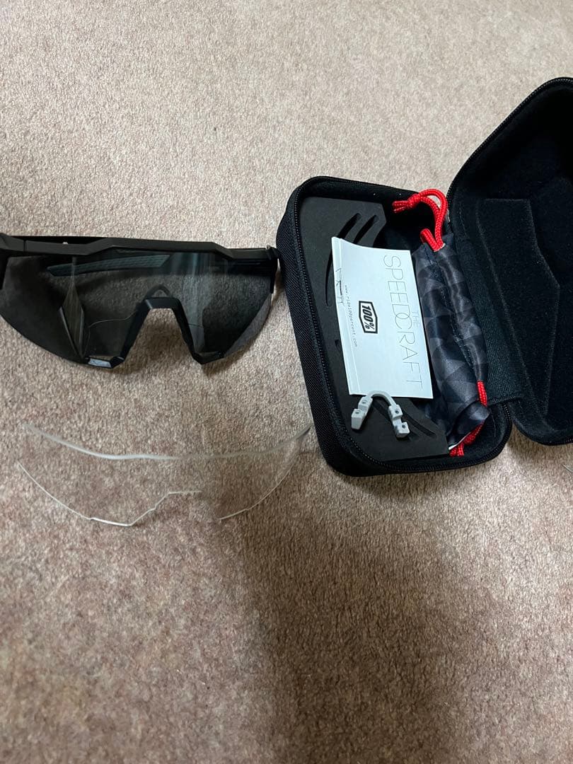 100％　スピードクラフト　ブラック／クリア