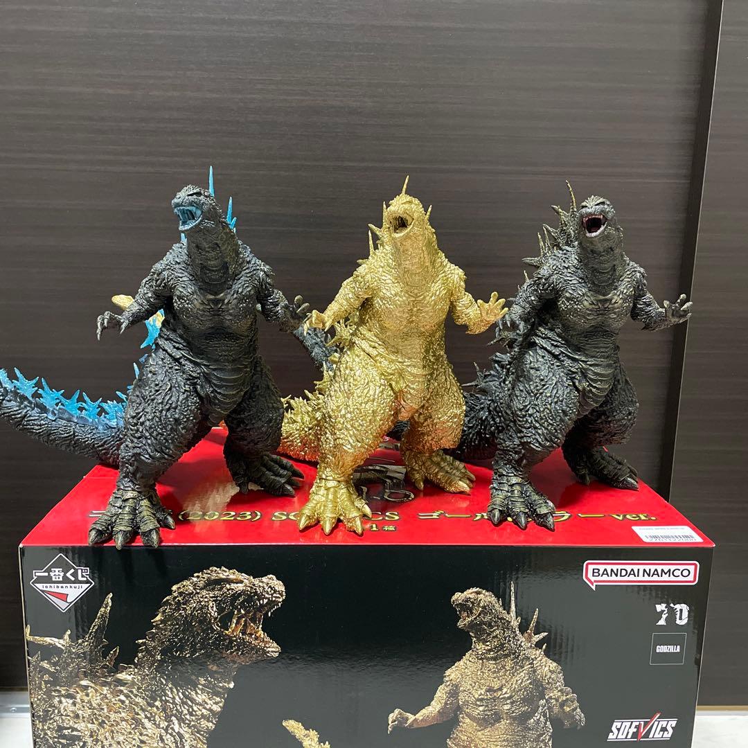 ゴジラ　一番くじ　ラストワン　A賞　ゴジラ(2023) 3体セット