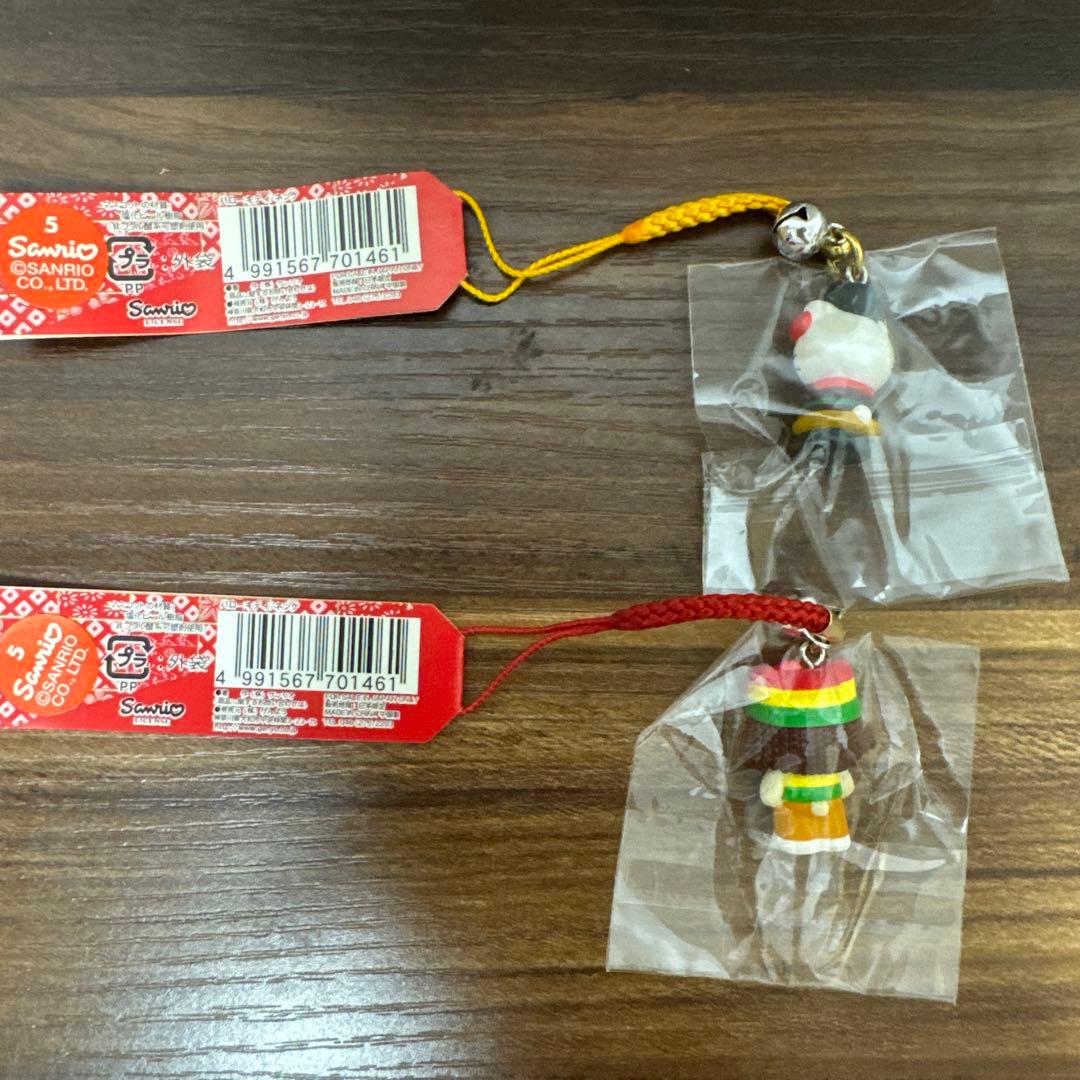 【未開封・送料無料】キティ 2002年 GENYO根付けコレクション 2個セット