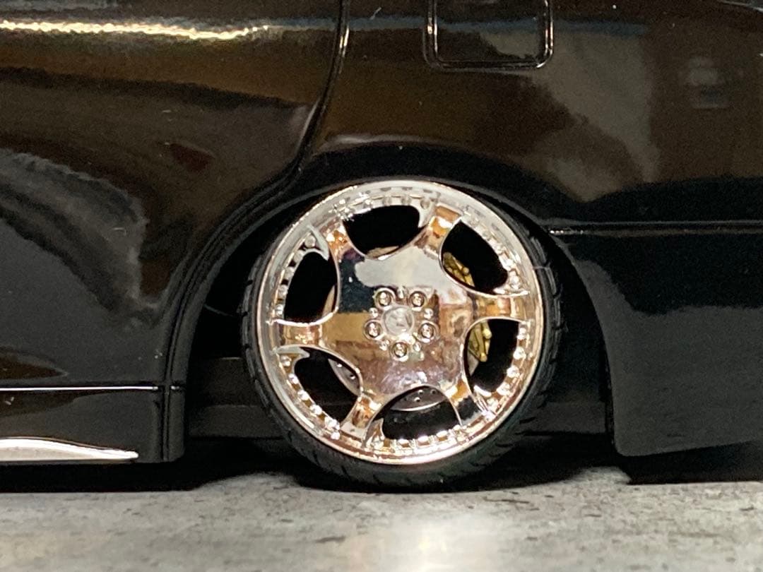 1/24 新型アルファード・ブラック（希少ホイールカスタム）