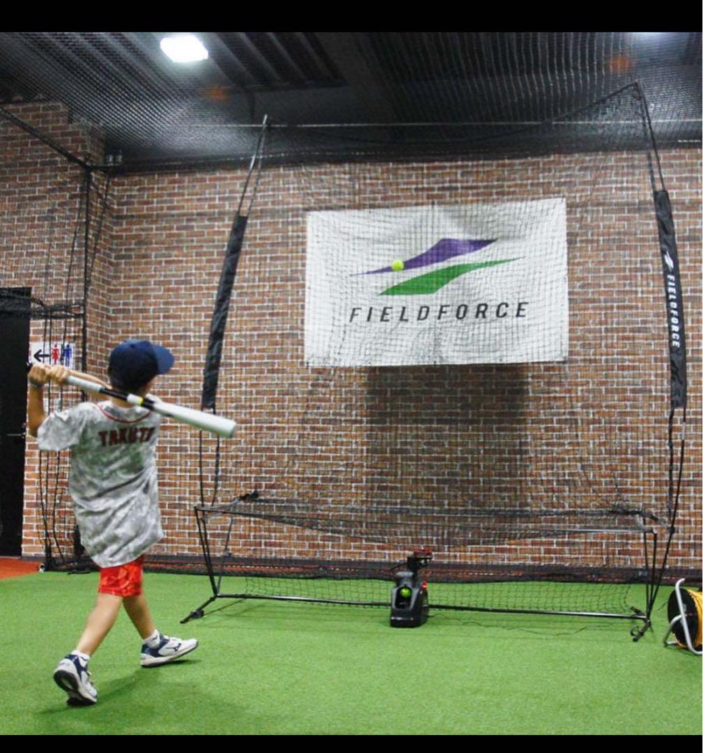 【未使用】フィールドフォース オートリターンネット 3m×2.4mトスマシン付き