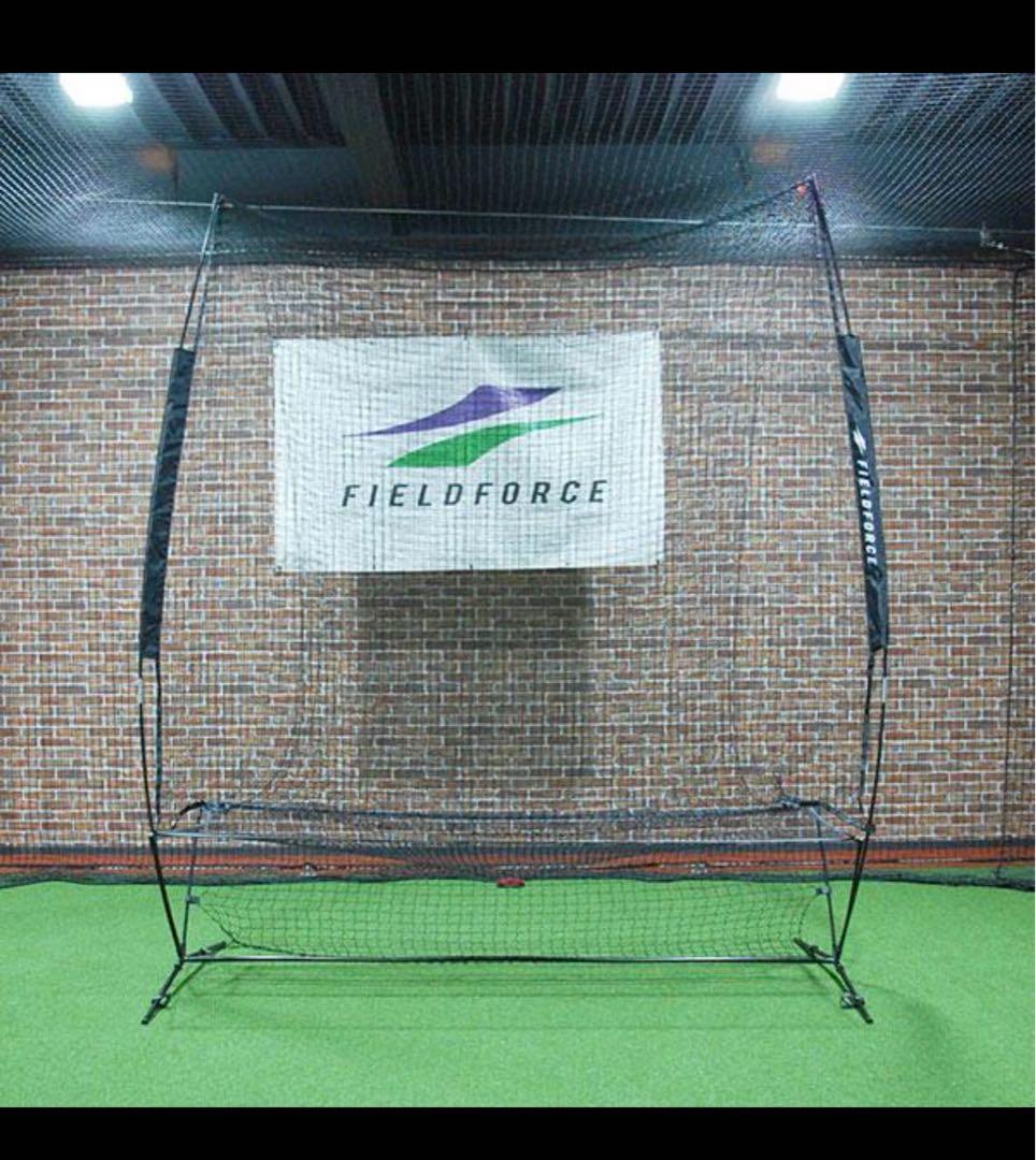 【未使用】フィールドフォース オートリターンネット 3m×2.4mトスマシン付き