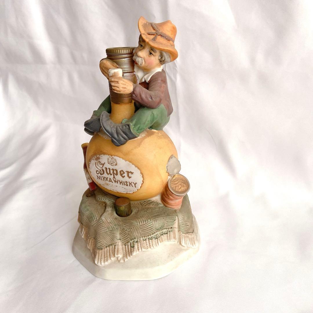【希少・着火確認済】昭和レトロ ニッカウヰスキー 卓上ライター陶器製ヴィンテージ