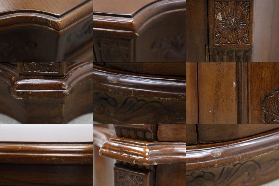 ヴィンテージ クラシカル コンソール デスク テーブル キャビネット 展示台