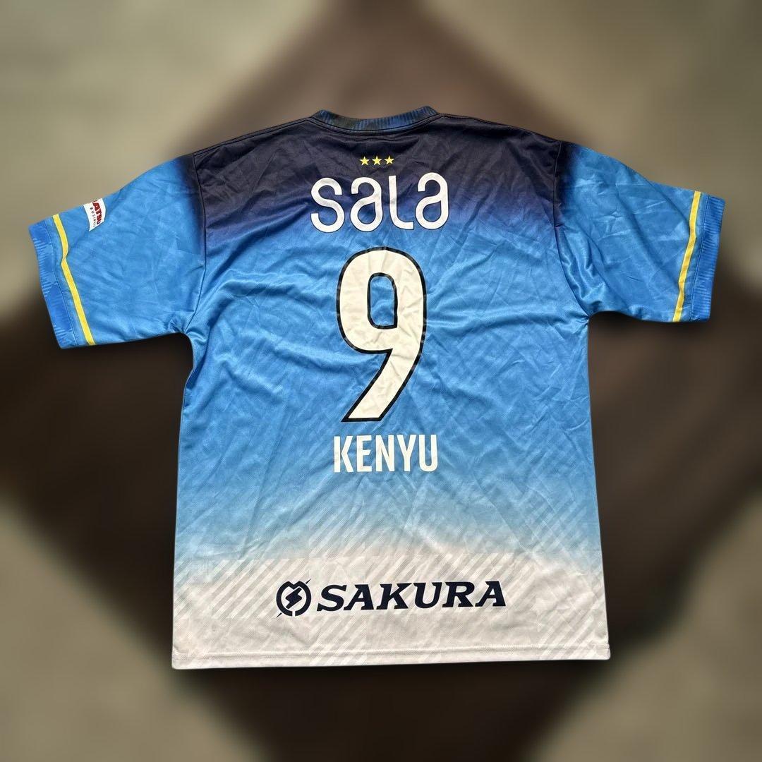 8SM2 JUBILO IWATA ゲームシャツ　オフィシャルグッズ　青　古着