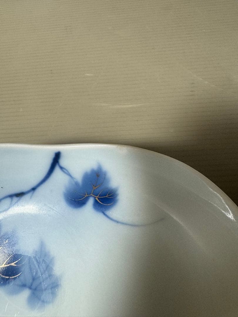 2208 有田焼 芳祥堂特製　葡萄瑠璃　皿　5客