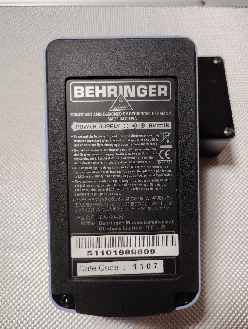 BEHRINGER エフェクターセット　マクソンPI-01 パワーサプライ