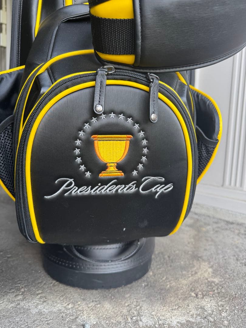 プレジデンツカップ ゴルフバッグ ブラック/イエロー
