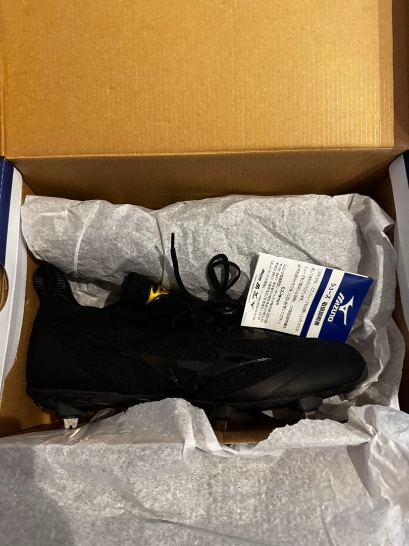 Mizuno 黒 野球スパイク 新品 ミズノプロ ライトレボ