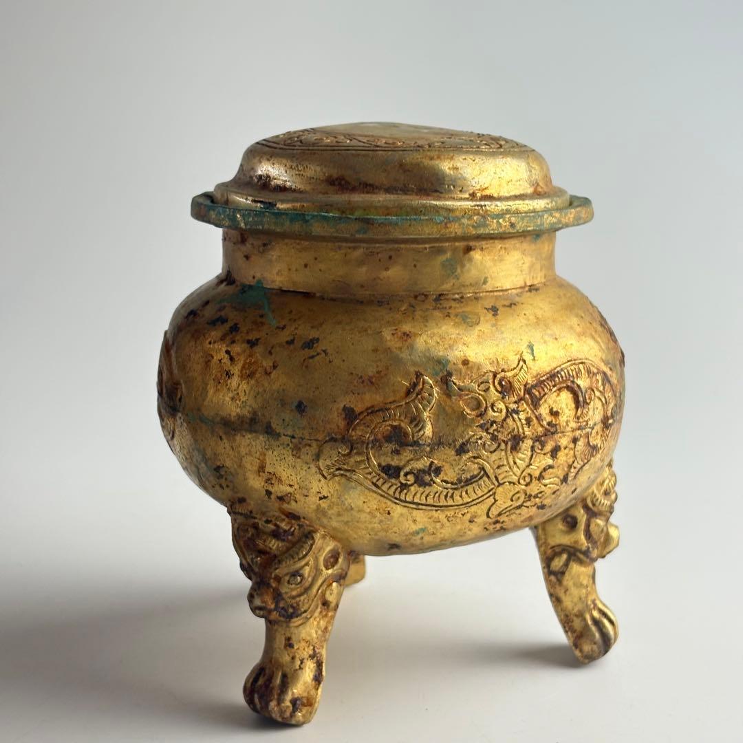 中国　香炉 銅造 銅器