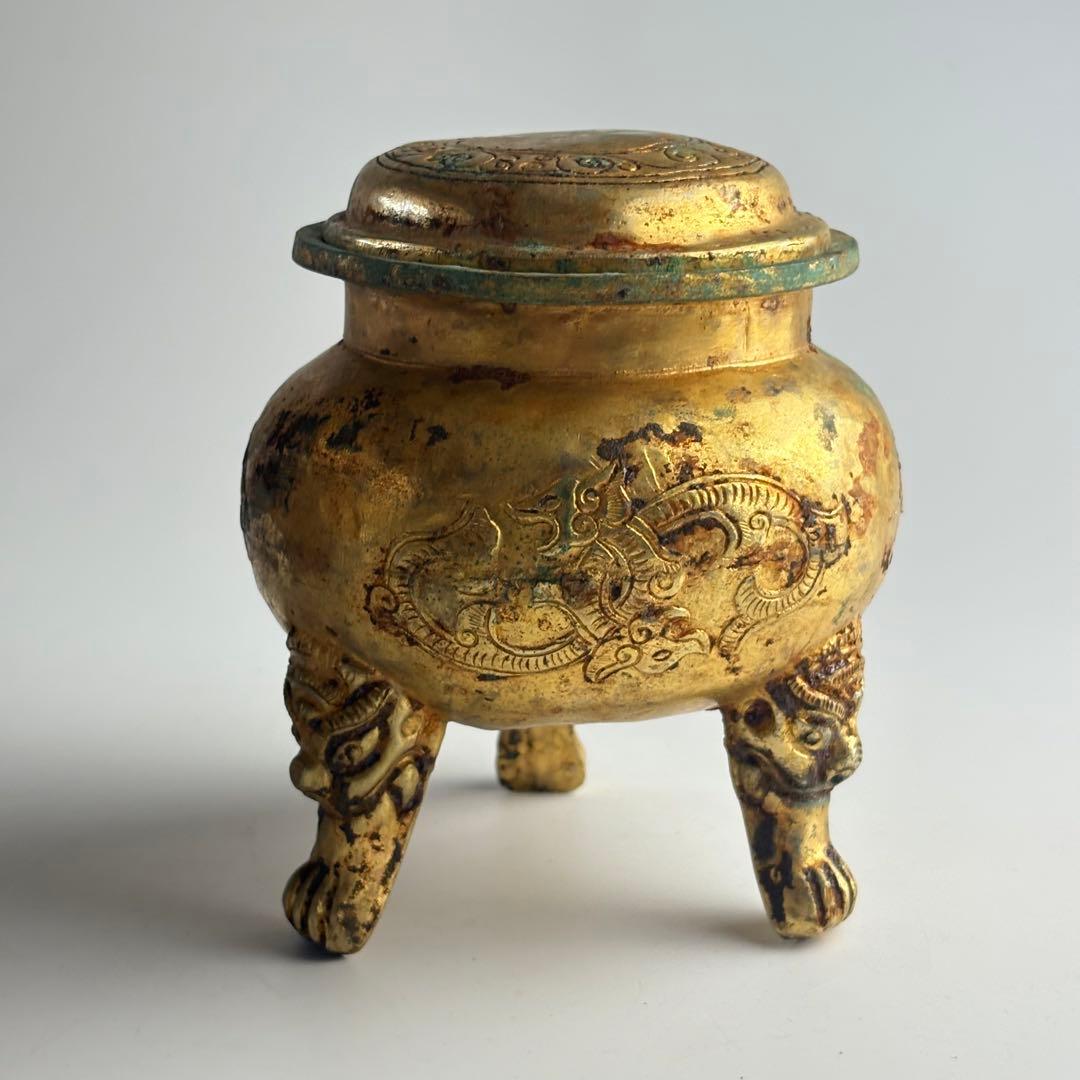 中国　香炉 銅造 銅器