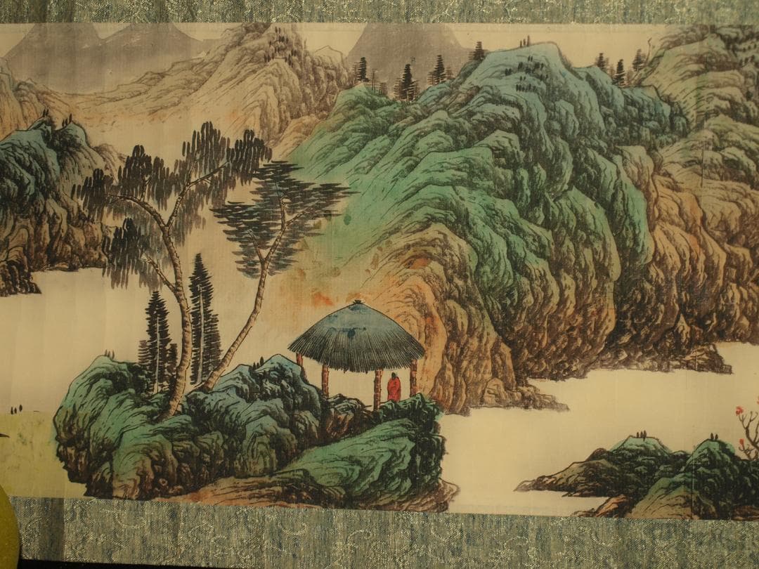 骨董市仕入れ品　中国明時代の掛軸　激安骨董品　肉筆保証 BD437A8-2