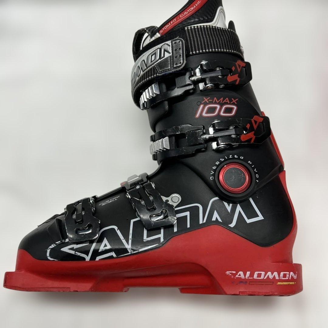 SALOMON X-MAX100 26/26.5mm スキー ブーツ キズ 汚れ