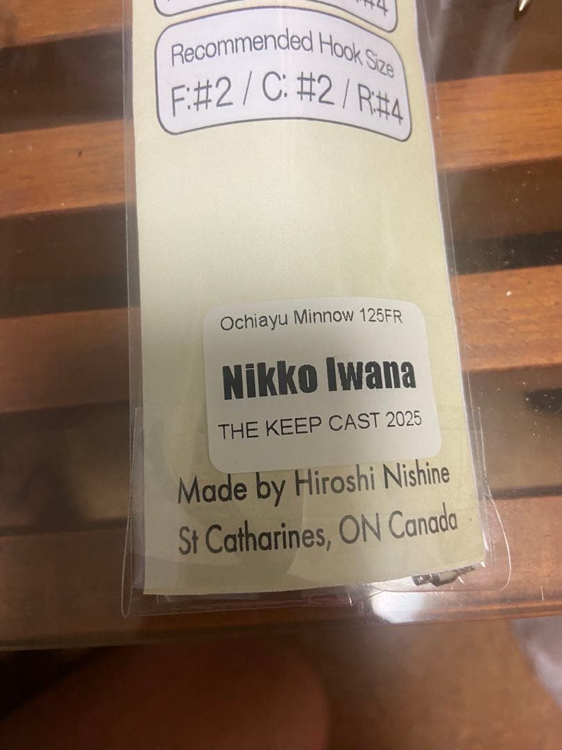 ニシネルアーワークス オチアユミノー　Nikko Iwana