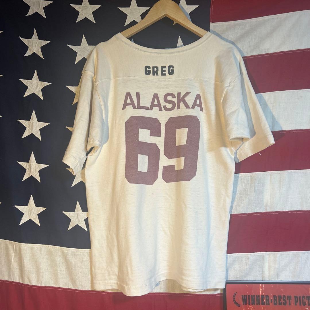 スペシャル‼️ 50s フットボールt 69 ALASKA シングルステッチ