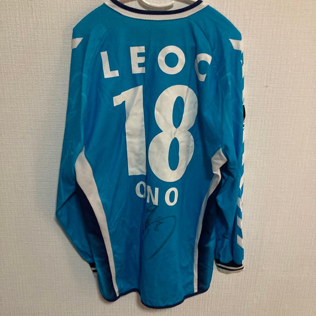 横浜FC 2006サッカーユニフォーム 小野智吉18 Jリーグ　サイン入り　長袖