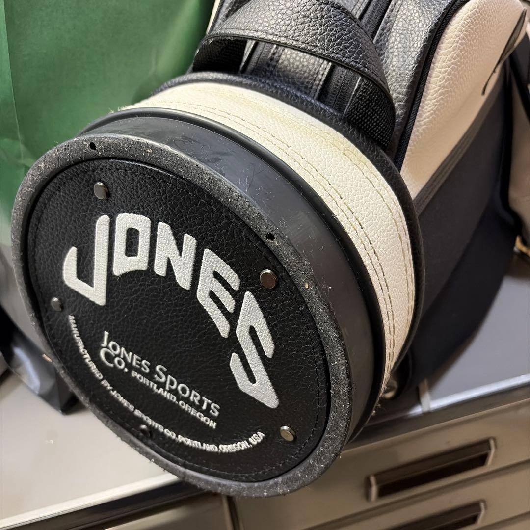 美品　JONES RIDER ゴルフバッグ ブラック/ホワイト