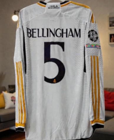 2023/24 レアル・マドリード ホーム 長袖ユニフォーム #5 ベリンガム