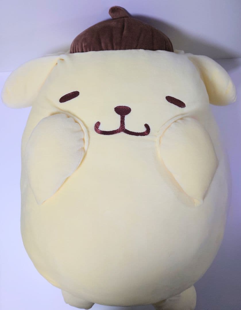 特大　ポムポムプリン　ほっぺぎゅームニュムニュ　BIG　ぬいぐるみ