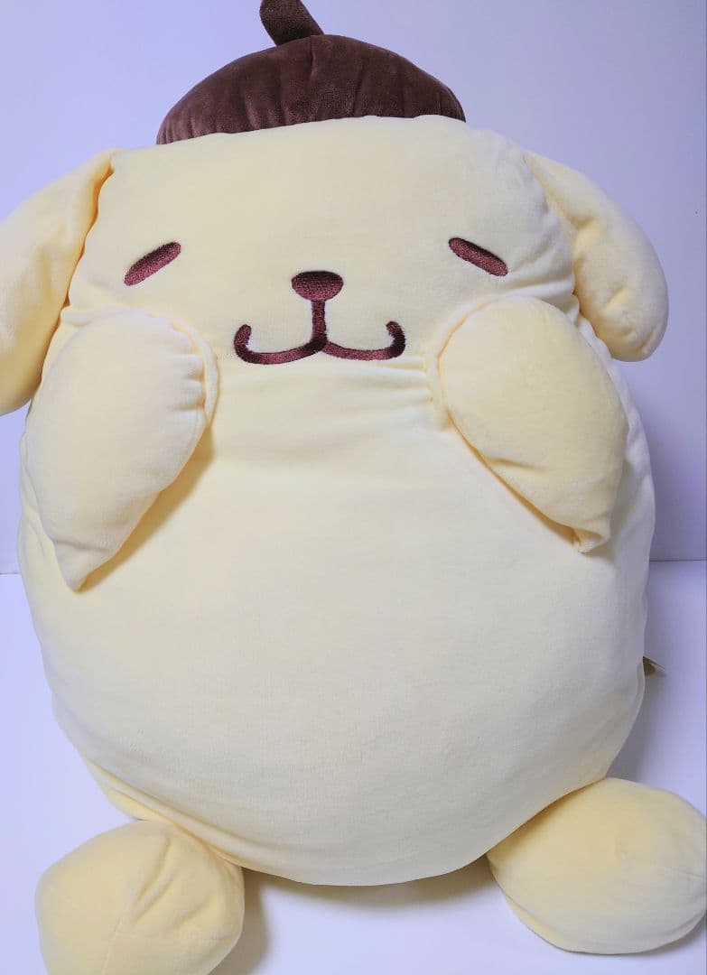 特大　ポムポムプリン　ほっぺぎゅームニュムニュ　BIG　ぬいぐるみ